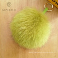 Professional supplier fox fur Pom Pom keychain